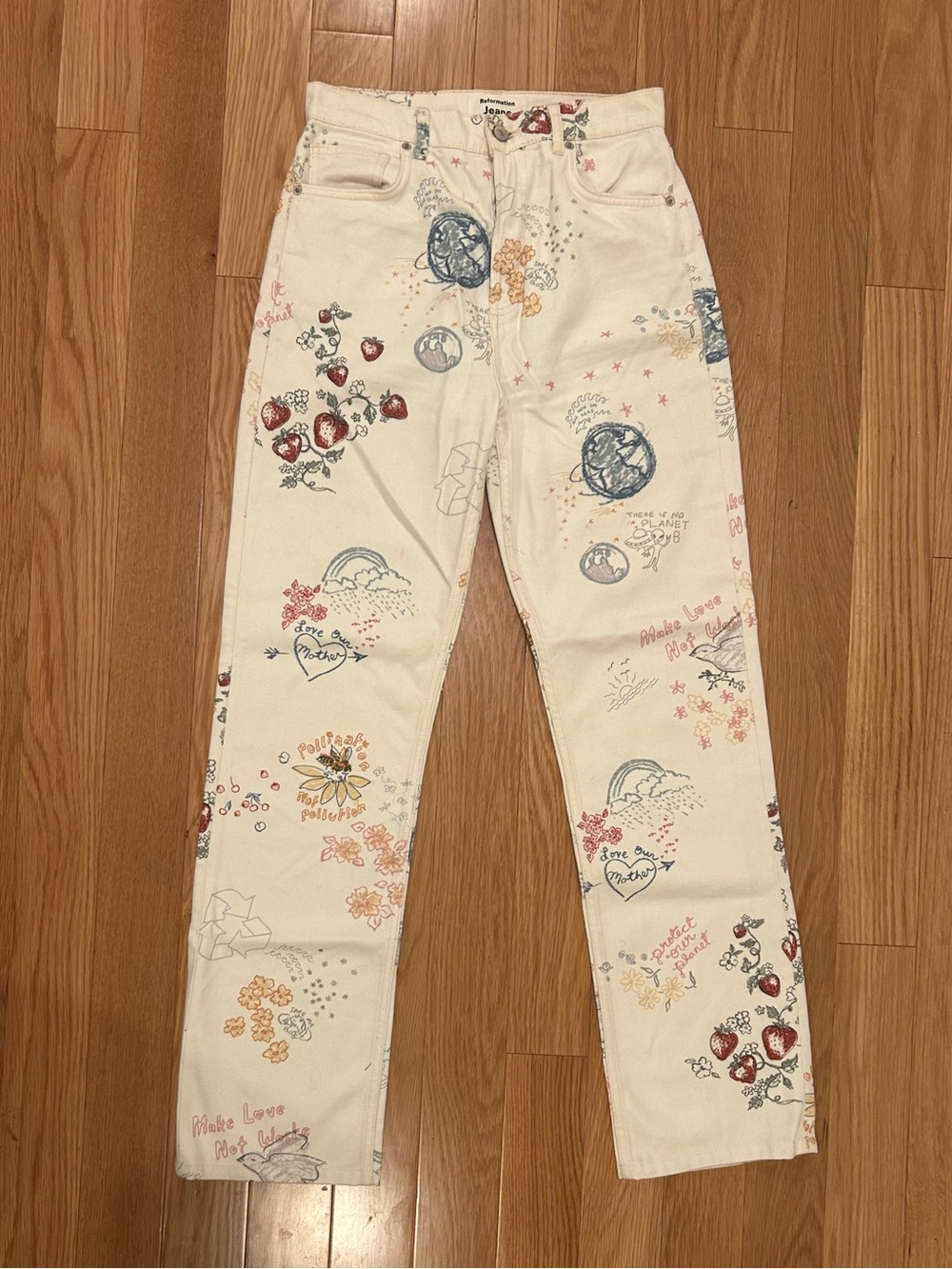 Reformation Printed Jeans